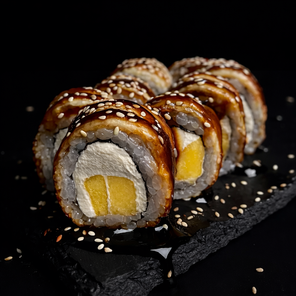 California mango z węgorzem