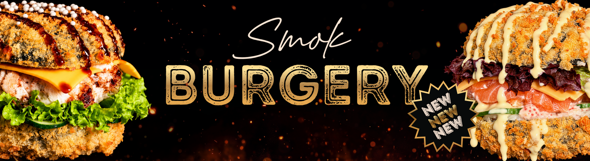Smok Burgery — burgery w menu Sushi Smok.
